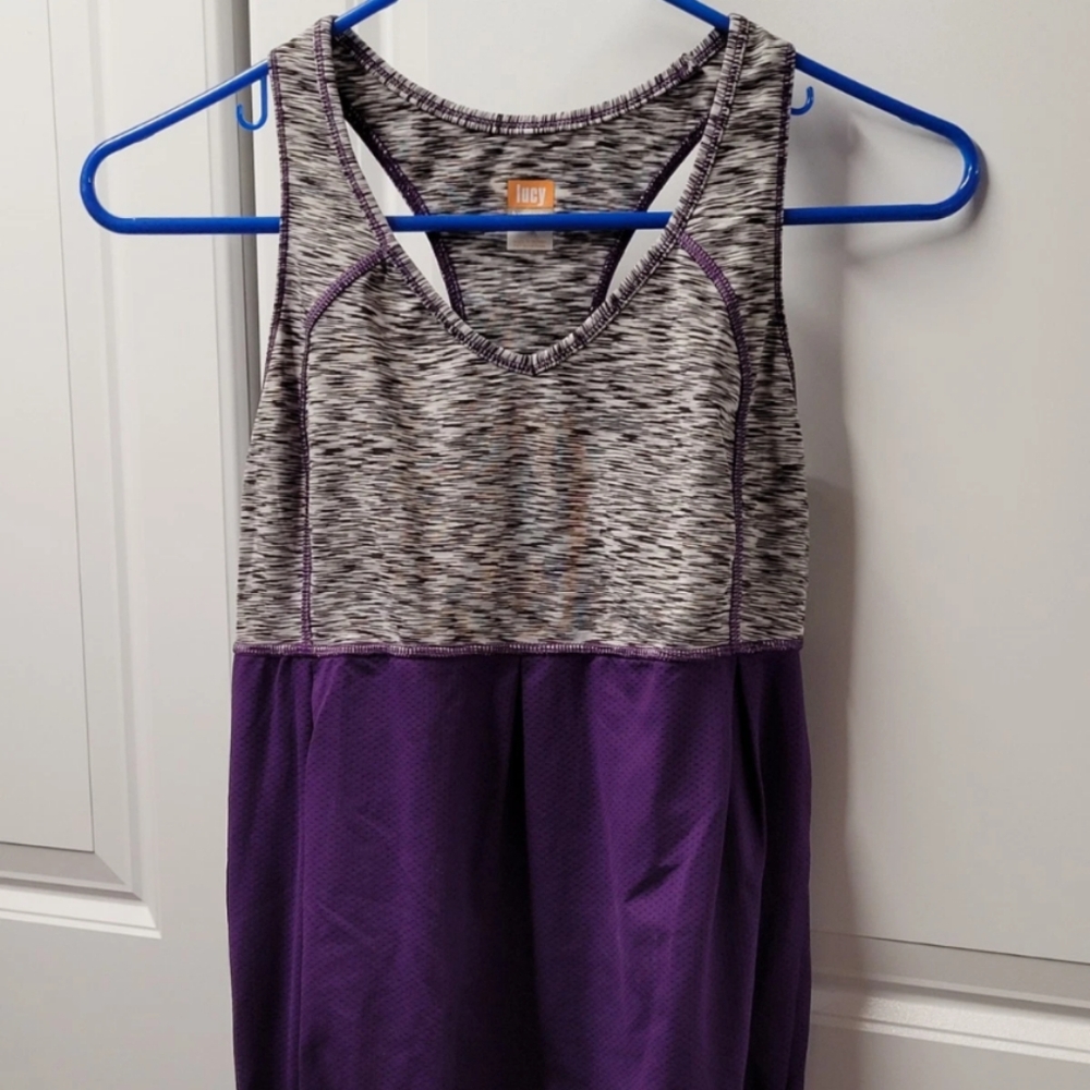 LUCY Women's Tank Top Size: S/P Racerback Athletic